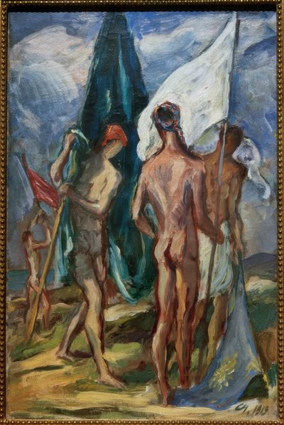 Flag Bearer by Karl Hofer