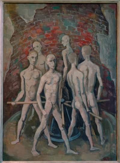 Prisoners on the Wheel by Karl Hofer