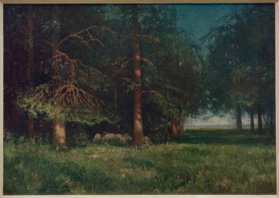 Forest Landscape with Shepherd by Karl Hofer