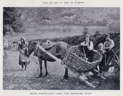 Irish Wheelless Cart for Drawing Turf by Karl Karlovich Piratsky