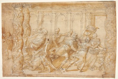 Christ Driving the Money Changers from the Temple by Karl Krieg