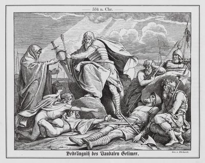 Downfall of Gelimer, Last King of the Vandals, 534 by Karl Ludwig Adolf Ehrhardt