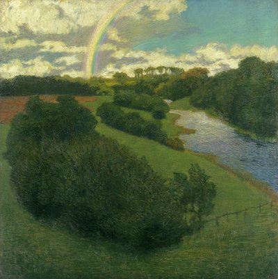 Landscape with a Rainbow in Alster by Karl Wilhelm Arthur Illies