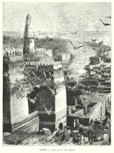 Village in Upper Egypt by Karl Wilhelm Gentz