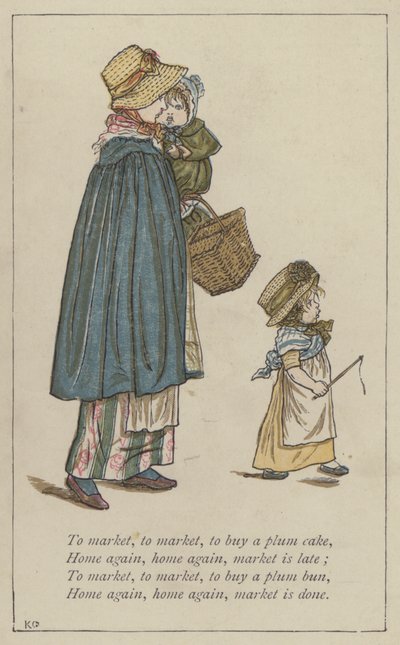 To market, to market, to buy a plum cake by Kate Greenaway