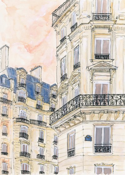 Parisian Street Corner by Katharina Puritscher