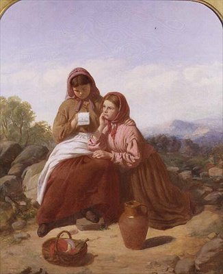 Reading a Letter: a Girl with a Pitcher by Kathleen Davis