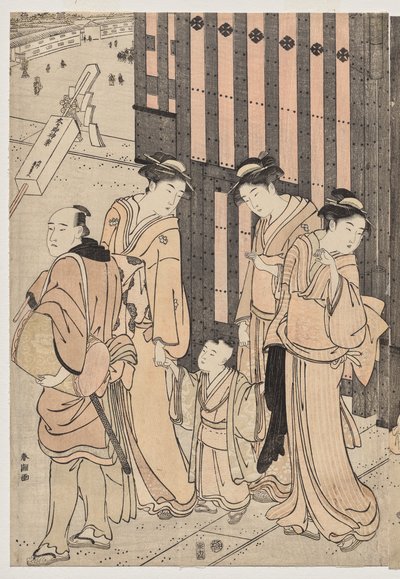 A Thousand Autumns, Ten Thousand Years on Tokiwa Bridge by Katsukawa Shuncho