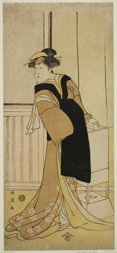 The Actor Segawa Kikunojo III as Otoma in the Play Sayo no Nakayama Hiiki no Tsurigane, Performed at the Nakamura Theater in the Eleventh Month, 1790 by Katsukawa Shun