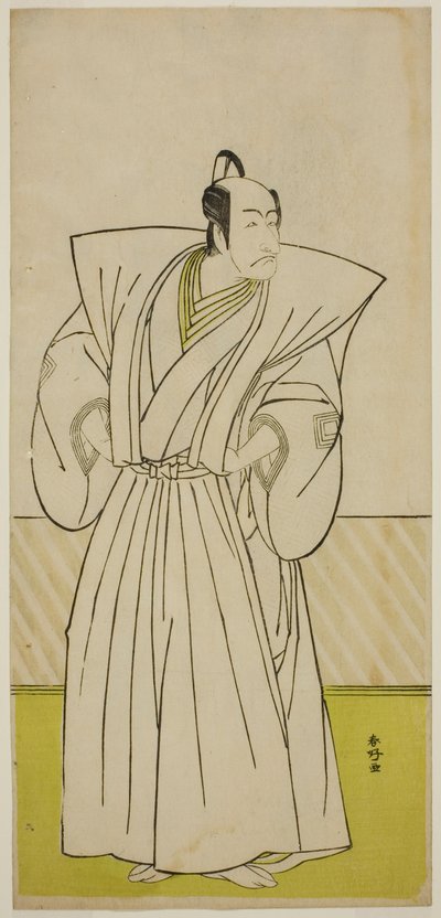 The Actor Ichikawa Danjuro V as Enya Hangan in the Play Kanadehon Chushin Nagori no Kura, Performed at the Nakamura Theater in the Ninth Month, 1780 by Katsukawa Shunkо̄