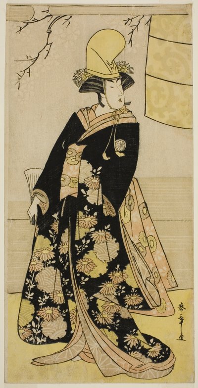 The Actor Segawa Kikunojo III as a Shirabyoshi Dancer in Musume Dojo-ji in the Play Edo no Hana Mimasu Soga, Performed at the Nakamura Theater in the Fourth Month, 1783 by Katsukawa Shunsho