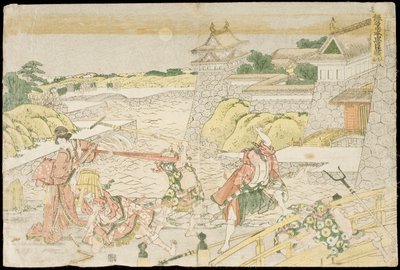 Act III from the Play Kanadehon Chushingura, "A Kana Primer for the Treasury of Loyal Retainers" by Katsushika Hokusai