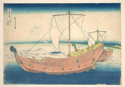 At Sea off Kazusa, from the series Thirty-six Views of Mount Fuji by Katsushika Hokusai