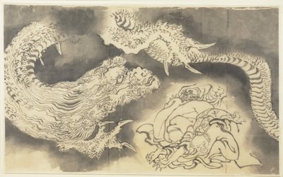 Dragon by Katsushika Hokusai
