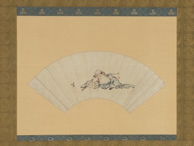 Drunken Asaina by Katsushika Hokusai