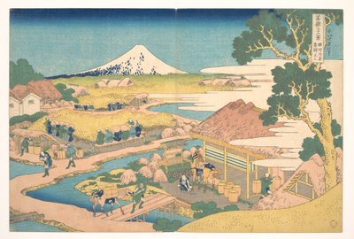 Fuji from the Katakura Tea Fields in Suruga, from the Series Thirty-six Views of Mount Fuji by Katsushika Hokusai
