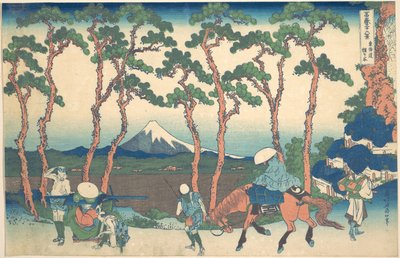Hodogaya on the Tokaido, from the series Thirty-six Views of Mount Fuji by Katsushika Hokusai