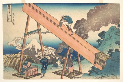 In the Mountains of Tōtomi Province, from the Series Thirty-six Views of Mount Fuji by Katsushika Hokusai