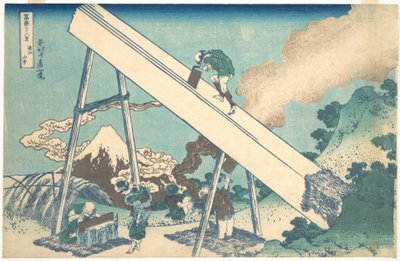 In the Mountains of Tōtomi Province, from the series Thirty-six Views of Mount Fuji by Katsushika Hokusai