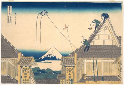 Mitsui Shop at Surugachō in Edo, from the series Thirty-six Views of Mount Fuji by Katsushika Hokusai