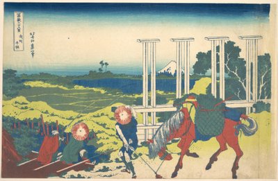Senju in Musashi Province, from the Series Thirty-six Views of Mount Fuji by Katsushika Hokusai