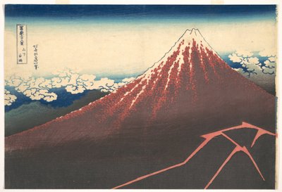 Storm Below Mount Fuji, from the Series Thirty-six Views of Mount Fuji by Katsushika Hokusai