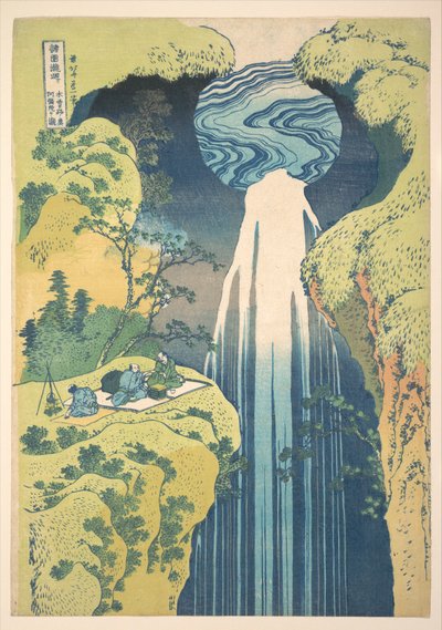 The Amida Falls in the Far Reaches of the Kisokaidō Road, from the series A Tour of Waterfalls in Various Provinces by Katsushika Hokusai