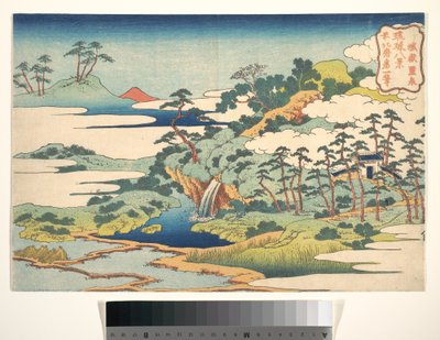 The Sacred Spring at Jōgaku, from the series Eight Views of the Ryūkyū Islands by Katsushika Hokusai
