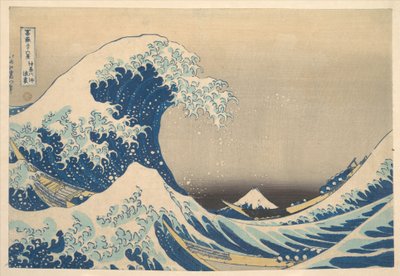 Under the Wave off Kanagawa, also known as The Great Wave, from the series Thirty-six Views of Mount Fuji by Katsushika Hokusai