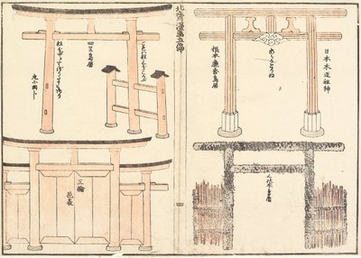 Various Types of Torii Arch by Katsushika Hokusai