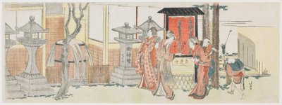Visitors to the Inari Shrine at Ōji by Katsushika Hokusai
