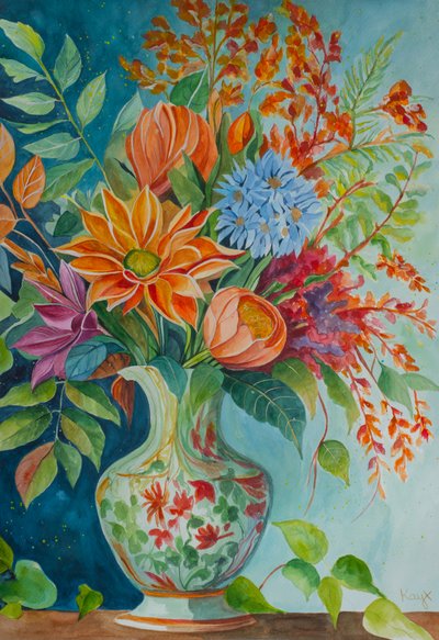 Vibrant Flower Bouquet by Kay Shanley