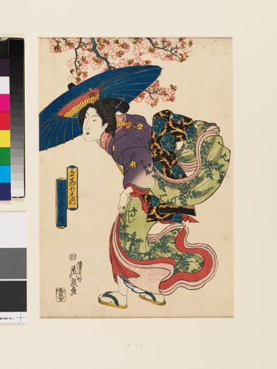Returning from Flower Viewing in the Third Month by Keisai (1790-1848) Eisen