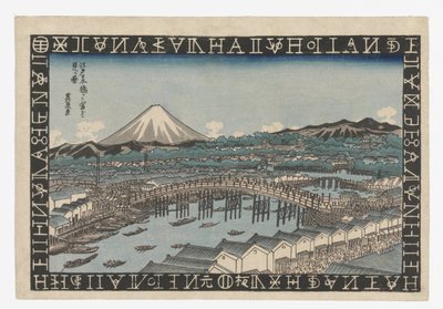 Mount Fuji as Seen from Nihonbashi in Edo by Keisai Eisen
