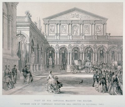Visit of Abd-ul-Aziz, Sultan of Turkey to the Guildhall, City of London by Kell Brothers