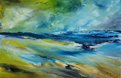 Vibrant Coastal Storm by Kenneth Cowins