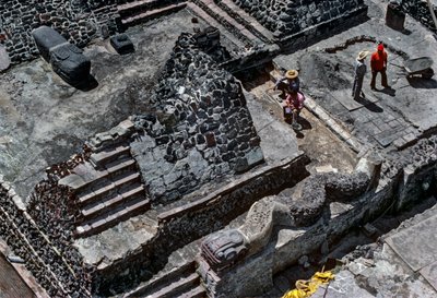 Tenochtitlan, Templo Mayor, Aztec, Calendar, Mexico, Archaeology, Mexico City, 2010 by Kenneth Garrett