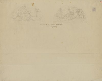 (Iowa State Capitol Rotunda) (study for Two Lunettes) by Kenyon Cox