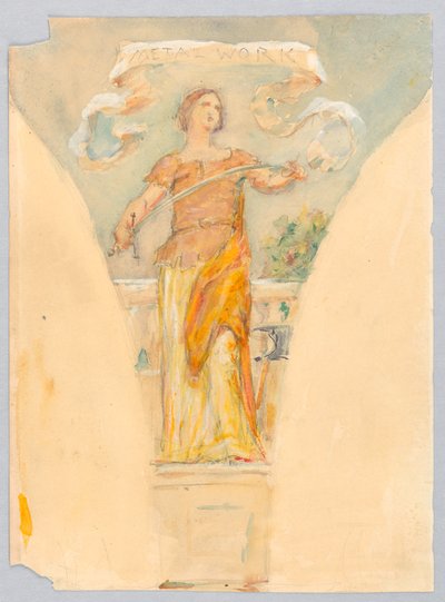 Personification of Metalwork, Study for the Dome of the Manufacturer