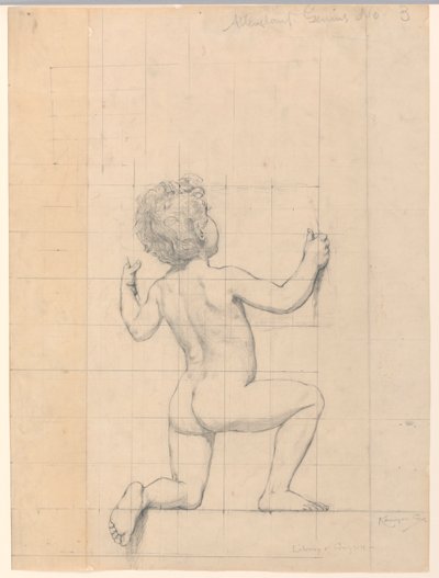 Study for "Genius," "The Arts," Library of Congress, Washington D.C. by Kenyon Cox