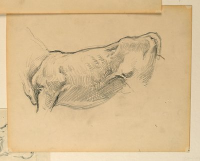 Study for "Herding," "The Progress of Civilization: Hunting, Herding, Agriculture," State Capitol, Des Moines, IA by Kenyon Cox