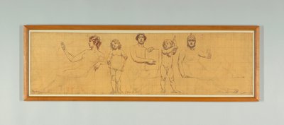 The Statute Law, Study for Right Panel of 