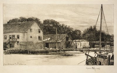 Cos Cob Harbor by Kerr Eby