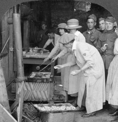 Doughnuts for Doughboys, Montabaur on the Rhine, Germany, c1918-c1919 by Keystone View Company