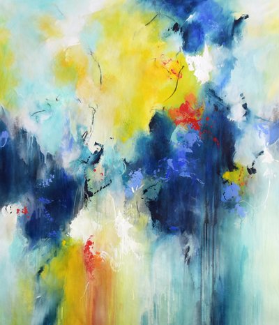 Vibrant Abstract Flow by Kirsten Handelmann