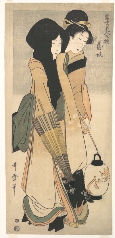 Geisha from the series Three Amusements of Contemporary Beauties by Kitagawa Utamaro