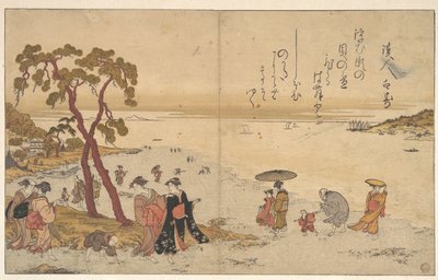 Girls Gathering Shells on the Seashore by Kitagawa Utamaro