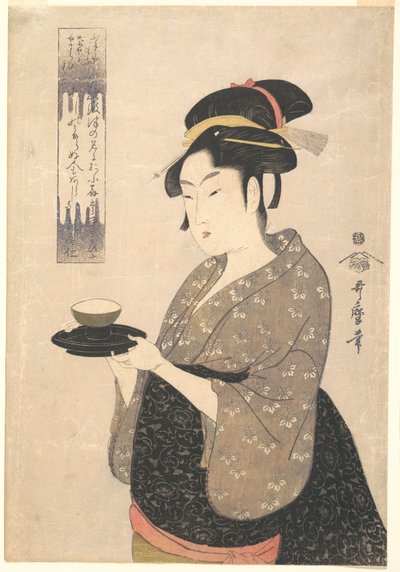 Okita of the Naniwaya Teahouse by Kitagawa Utamaro