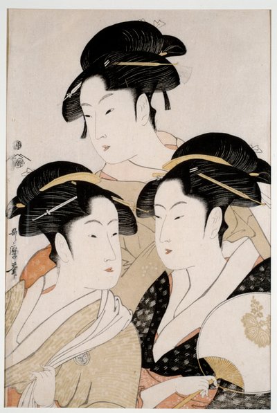 Three Beauties of Our Time by Kitagawa Utamaro