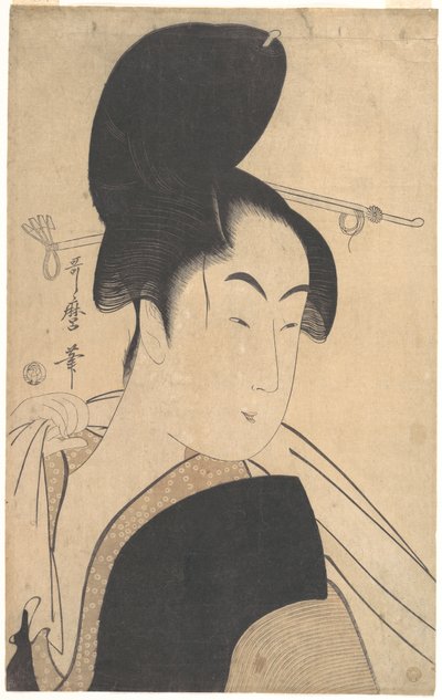 Woman After a Bath by Kitagawa Utamaro